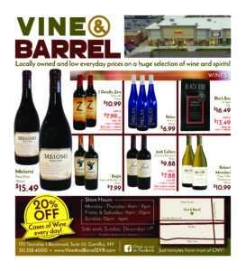 Vine & Barrel December Insert